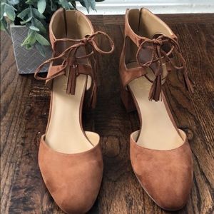 Franco Sarto rust suede shoes size 10